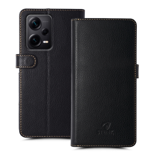 чехол-книжка на Xiaomi Redmi Note 12 Pro Plus 5G Черный Stenk Wallet фото 1