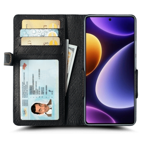 чохол-книжка на Xiaomi Redmi Note 12 Turbo Чорний Stenk Wallet фото 2