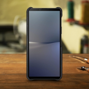 Шкіряна накладка Stenk Cover для Sony Xperia 10 V Чорна