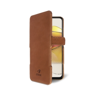 Чехол книжка Stenk Prime для Motorola Moto G73 5G Camel