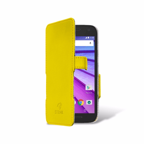 чохол-книжка на Motorola Moto G (3rd Gen) Жовтий Stenk Сняты с производства фото 2
