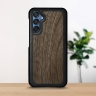 Кожаная накладка Stenk WoodBacker для Samsung Galaxy M15 Черный