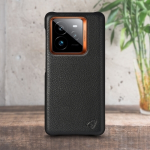 Кожаная накладка Stenk Cover для Realme GT 7 Pro Черный