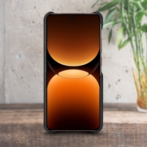 Кожаная накладка Stenk Cover для Realme GT 7 Pro Черный