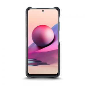 Шкіряна накладка Cover для Xiaomi Redmi Note 10S Чорна