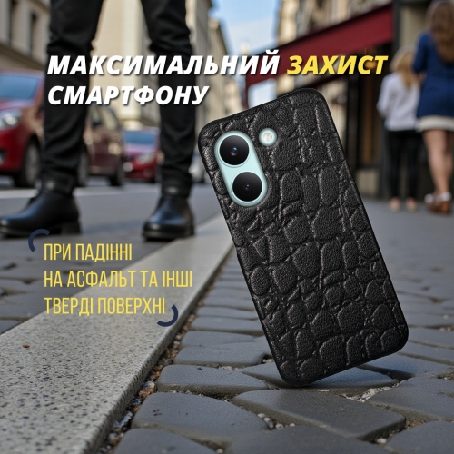 бампер на Xiaomi Poco X8 Pro Черный Stenk Reptile фото 4