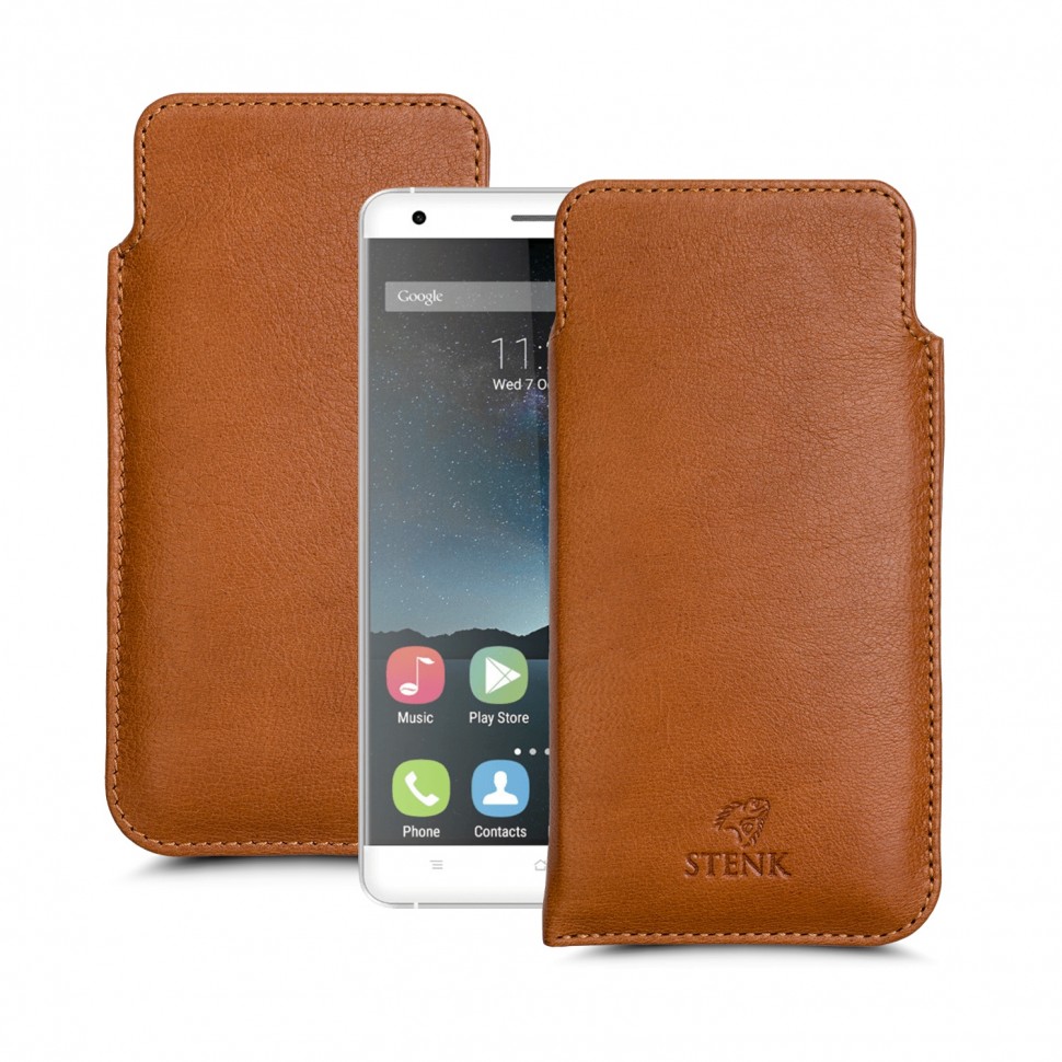 

Футляр Stenk Elegance для Oukitel K6000 Camel, Светло-коричневый