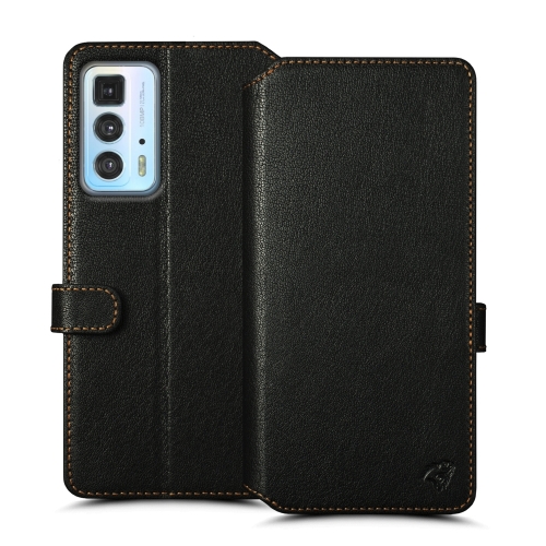 чехол-кошелек на Motorola Edge 20 Pro Черный Stenk Premium Wallet фото 1