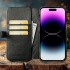 Чехол-портмоне Stenk Premium Wallet для Apple iPhone 14 Pro Чёрный