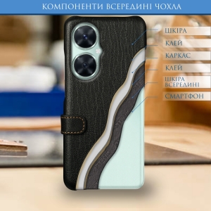 Чохол книжка Stenk Premium для HuaWei Nova 11i Чорний