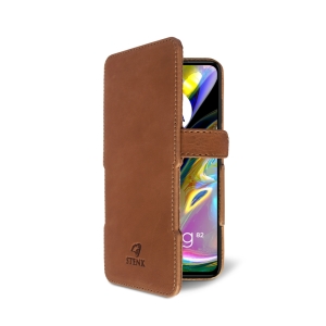 Чехол книжка Stenk Prime для Motorola Moto G82 Camel