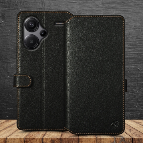 чехол-кошелек на Xiaomi Redmi Note 13 Pro Plus Черный Stenk Premium Wallet фото 1