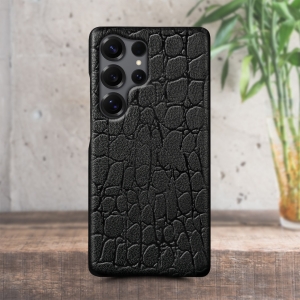Шкіряна накладка Stenk Reptile Cover Samsung Galaxy S25 Ultra Чорний