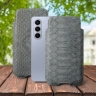 Футляр Stenk Sportage Python для Samsung Galaxy Fold 5 Серый
