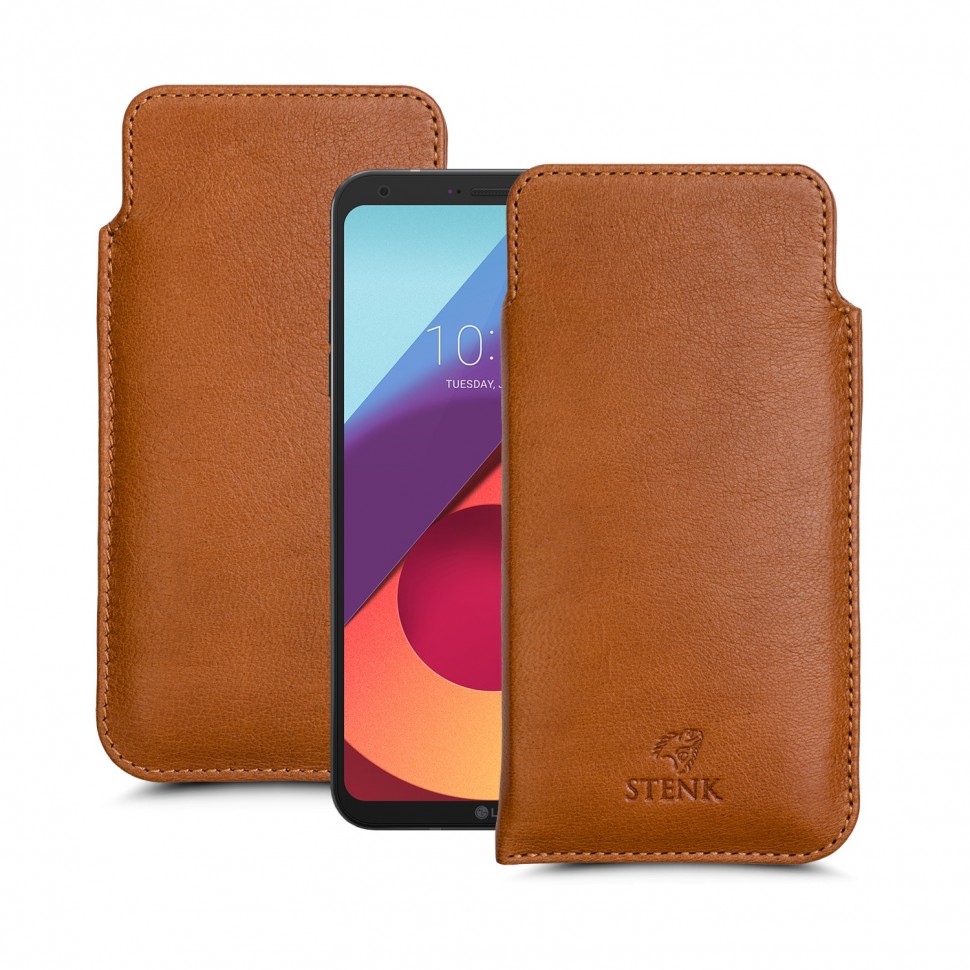 

Футляр Stenk Elegance для LG Q6 Camel, Светло-коричневый
