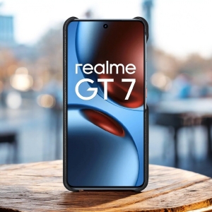 Шкіряна накладка Stenk Reptile Cover для Realme GT 7 Чорна