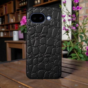 Кожаная накладка Stenk Reptile Cover для Google Pixel 10a Черный