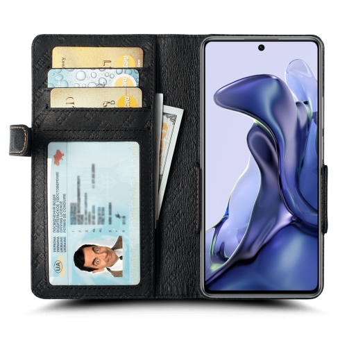чехол-книжка на Xiaomi 11T Черный Stenk Wallet фото 2