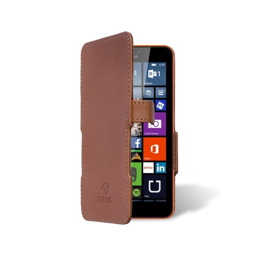 чохол-книжка на Microsoft Lumia 640 XL DS Світло-коричневий Stenk Сняты с производства фото 2
