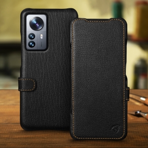 Чехол книжка Stenk Premium для Xiaomi 12 Pro 5G Чёрный