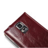 Чохол книжка Xoomz для Samsung Galaxy S5 Original Oil Wax Leather Wine Red