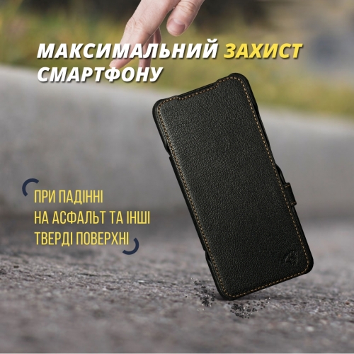 чехол-книжка на Motorola Moto G54 Power Черный Stenk Premium фото 5