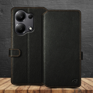 Чохол книжка Stenk Premium Wallet для Xiaomi Redmi Note 13 Pro 4G Чорний