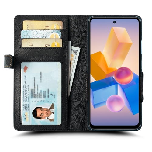 чехол-книжка на Infinix Hot 40i Черный Stenk Wallet фото 2