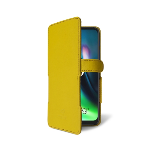 чехол-книжка на Motorola Moto G9 Play Желтый Stenk Prime фото 2