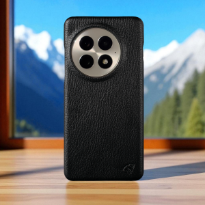 Кожаная накладка Stenk Cover для OnePlus 13 Черный