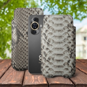Футляр Stenk Sportage Python для HuaWei Nova 11 Натуральный