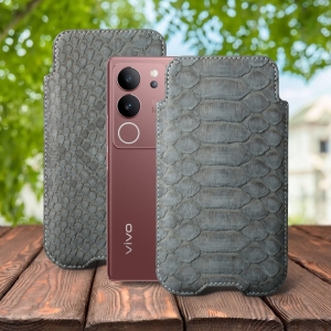 Футляр Stenk Sportage Python для Vivo V29 Серый