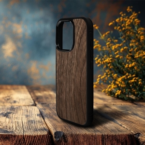 Накладка SkinBacker Wood для Apple iPhone 16 Pro Max Американский орех