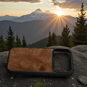 Накладка SkinBacker Wood для Apple iPhone 17 Pro Мирт (Корень)