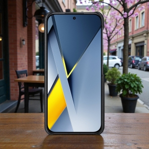 Шкіряна накладка Stenk Reptile Cover для Xiaomi Poco F8 Ultra Чорна