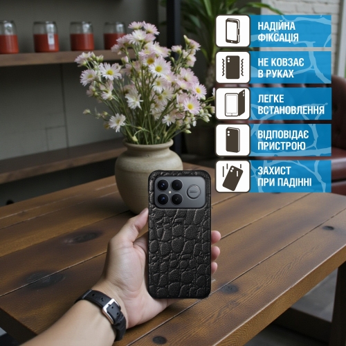 бампер на Xiaomi Poco F8 Ultra Чорний Stenk Reptile фото 3