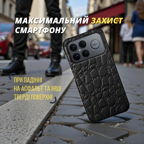 бампер на Xiaomi Poco F8 Ultra Чорний Stenk Reptile фото 4