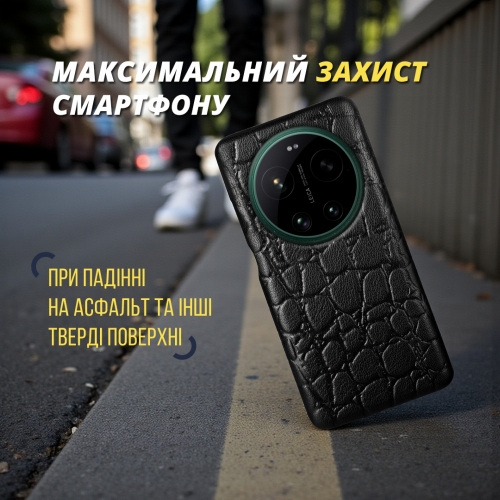 бампер на Xiaomi 17 Ultra Чорний Stenk Reptile фото 4