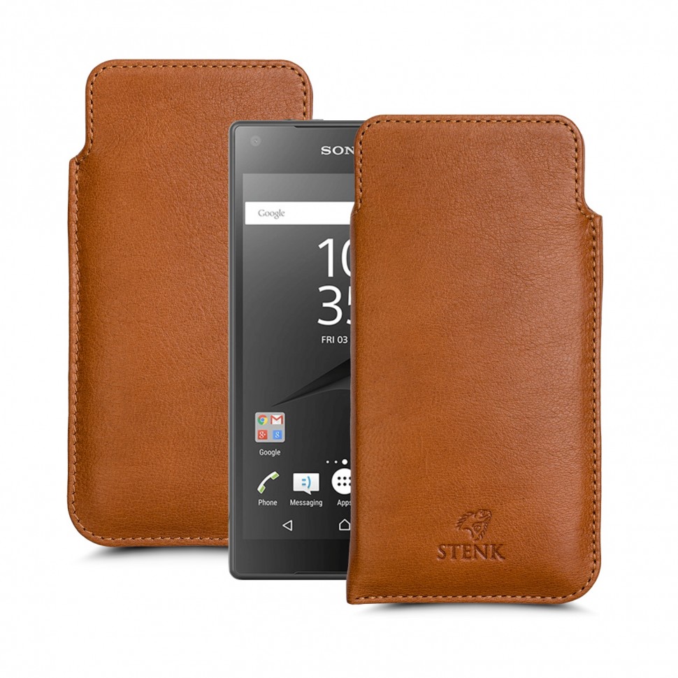 

Футляр Stenk Elegance для Sony Xperia Z5 Compact Camel, Светло-коричневый