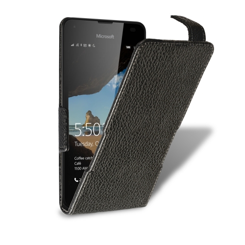 чохол-фліп на Microsoft Lumia 550 Чорний Liberty Сняты с производства фото 2
