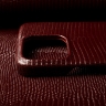 Кожаная накладка Stenk Cover для Apple iPhone 15 Бордо