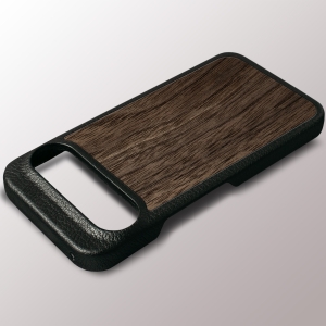 Кожаная накладка Stenk WoodBacker для Google Pixel 9 Черный