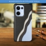 Шкіряна накладка Stenk Cover для OPPO Reno13 Чорний