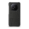 Шкіряна накладка Stenk Reptile Cover для Xiaomi Redmi Note 14 Pro Plus 5G Чорний