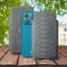 Футляр Stenk Sportage Python для Motorola Edge 40 Neo Серый
