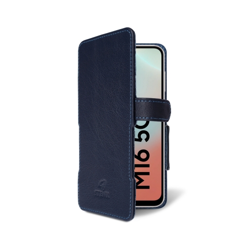 чехол-книжка на Samsung Galaxy M16 Синий  Prime фото 2