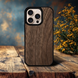 Накладка SkinBacker Wood для Apple iPhone 16 Pro Американский орех