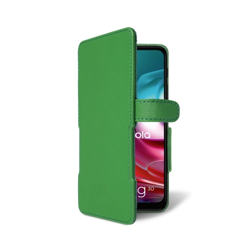 чехол-книжка на Motorola Moto G30 Зелёный Stenk Prime фото 2