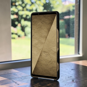 Кожаная накладка Stenk Cover для Sony Xperia 1 VIII Чёрный