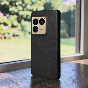 Кожаная накладка Stenk Cover для Sony Xperia 1 VIII Чёрный